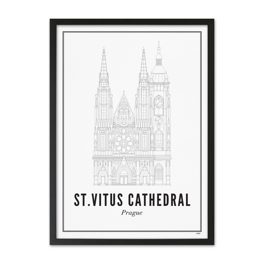 Affiches de Prague - Cathédrale Saint-Guy | WIJCK.
